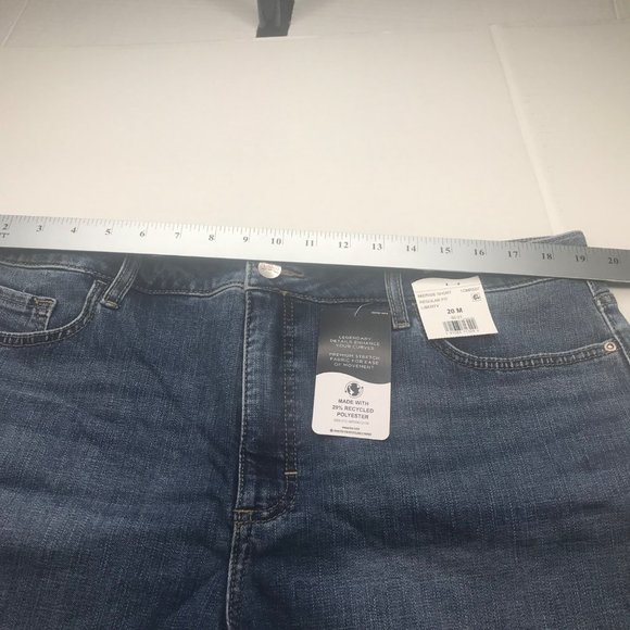 Lee Women's 20M Midrise Regular Fit Liberty Short Blue Denim Jean New With Tags - Picture 8 of 12